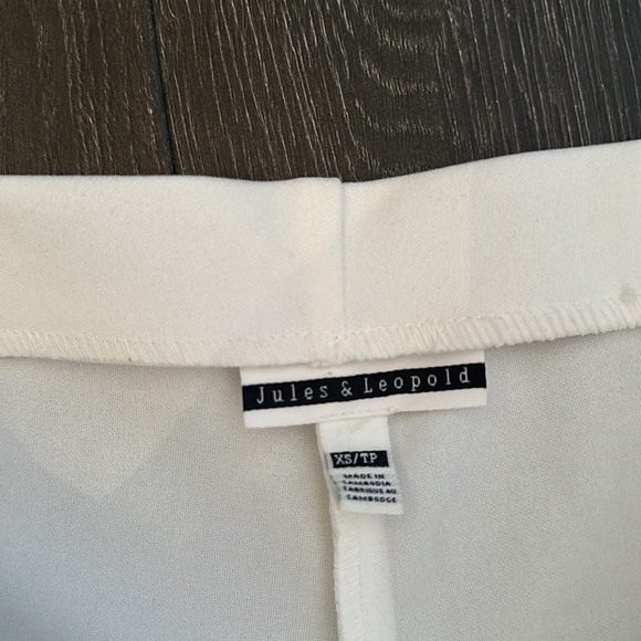 Cropped Wide Leg Flare White Pants XS/TP - Picture 2 of 4